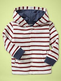 Contrast stripe hoodie
