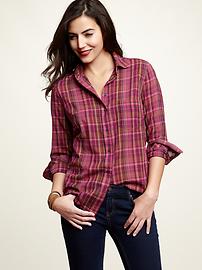 The easy perfect plaid shirt