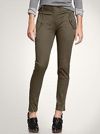 Skinny moto pants