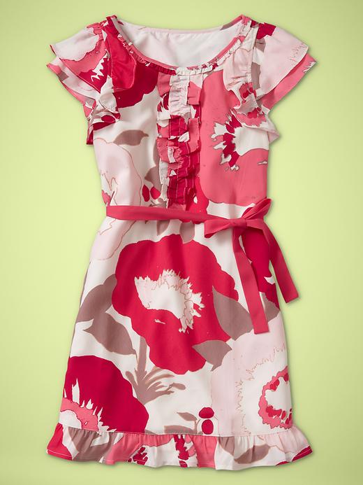 View large product image 1 of 1. Ruffled placket dress