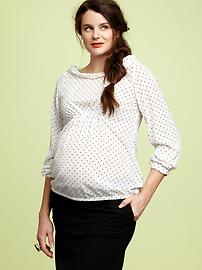 Blouson long-sleeve top