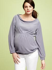 Blouson long-sleeve top