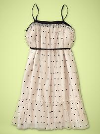 Polka-dot tulle dress