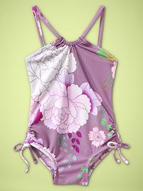 Floral print one-piece
