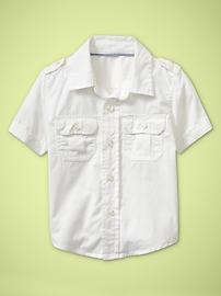 Woven pocket shirt