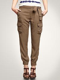 Belted cargo pants