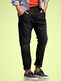 1969 cropped jeans (black wash)