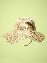 Floppy straw hat
