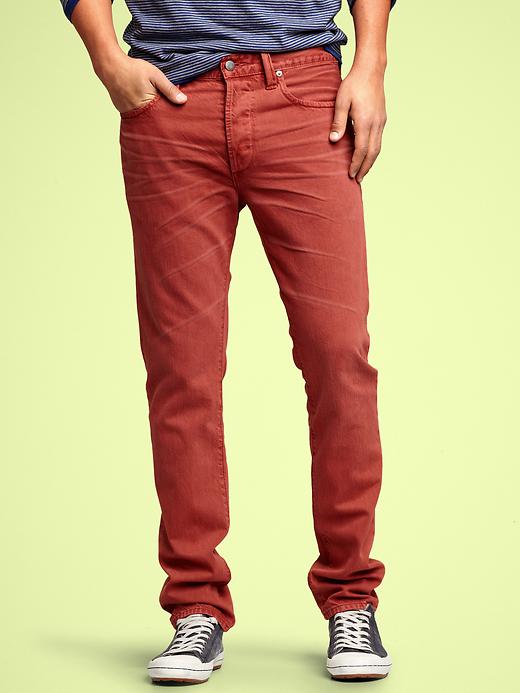 Gap 1969 Slouchy Slim Fit Jeans Colored Garment Dyed Wash