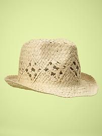 Woven fedora