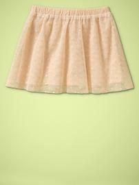 Dotted tulle skirt