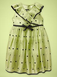 Polka dot organza dress