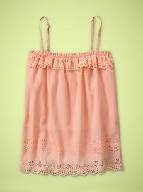 Scalloped ruffle top