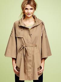 Belted cape jacket