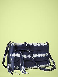 Tie-dye braided crossbody bag