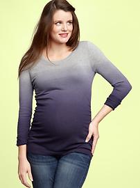 Dip-dye crewneck sweater