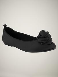 Sateen ballet flats