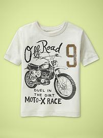 Heathered graphic T
