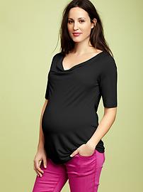 Cowlneck A-line top