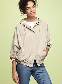 Short nylon parka