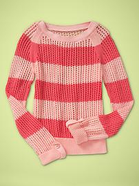 Mesh knit sweater