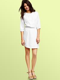 Pleated bib dress