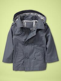 Hooded trench coat