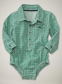 Double plaid bodysuit