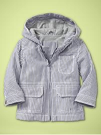 Railroad stripe jacket