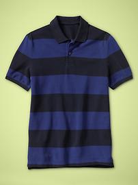 Classic bold striped polo
