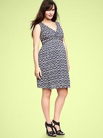 Printed V-neck dress