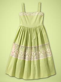 Lace trim dress