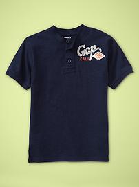 Slub henley shirt