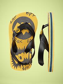 Junkfood superhero ankle-strap flip flops