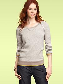 Marble pop-trim sweater