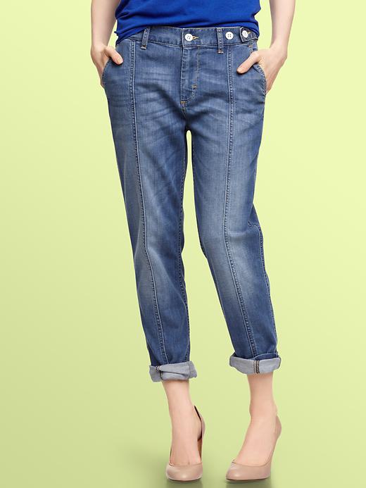Gap 1969 Mid Weight Sexy Boyfriend Front Seam Jeans