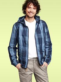 Plaid windbreaker