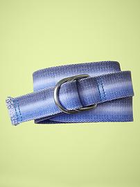 Dip-dyed webbing belt