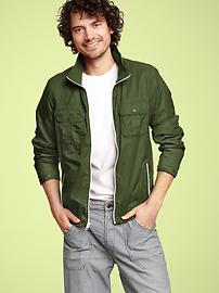 Nylon four-pocket bomber jacket