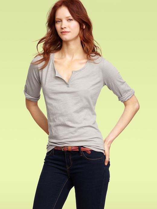 Gap Half Sleeve Split T Shirt