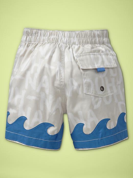 Image number 2 showing, Shark swim trunks
