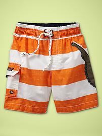 Alligator swim trunks