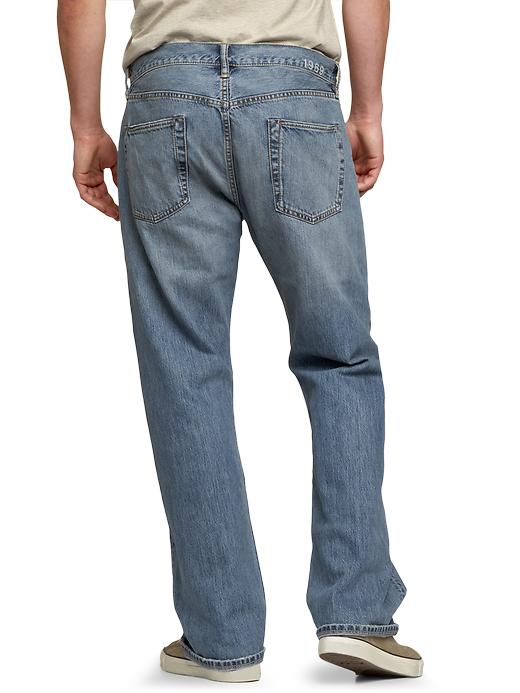 Image number 2 showing, 1969 loose fit jeans (pale blue wash)