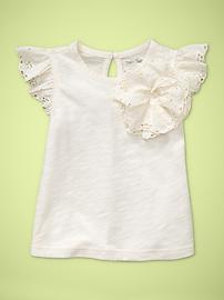 Eyelet corsage top