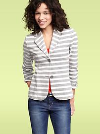 Striped two-button blazer