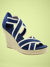 Stretch twill espadrilles