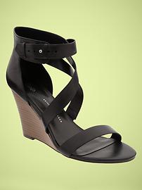 Gladiator wedge strappy sandal