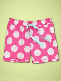 Printed pajama shorts