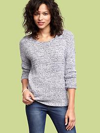Space-dye pullover sweater