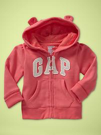 Arch logo ear hoodie